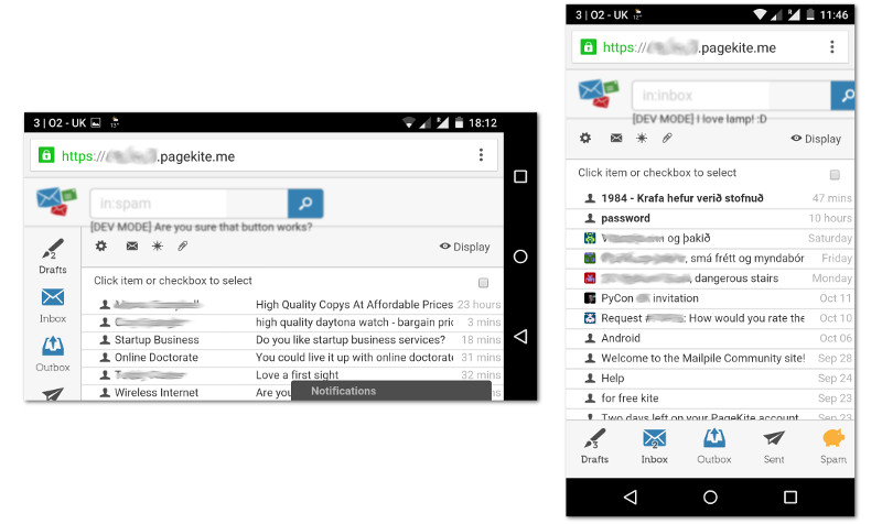 Mailpile, how to secure mail Mailpile, backup strategy with dedupe and immutable storage